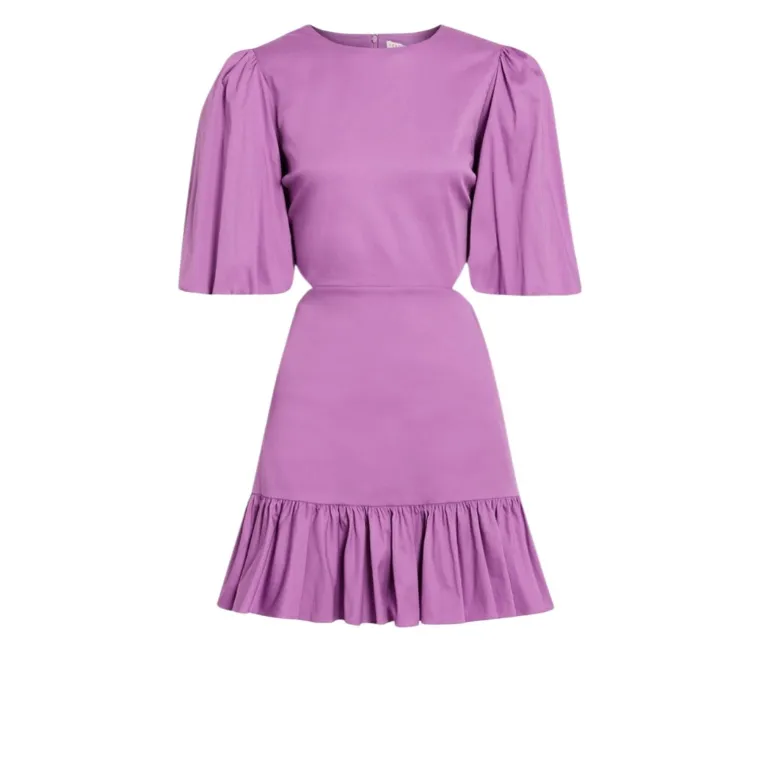 Veronica Beard Purple Sheath Mini Dress with Puff Sleeves Size 6 NWT - Image 2