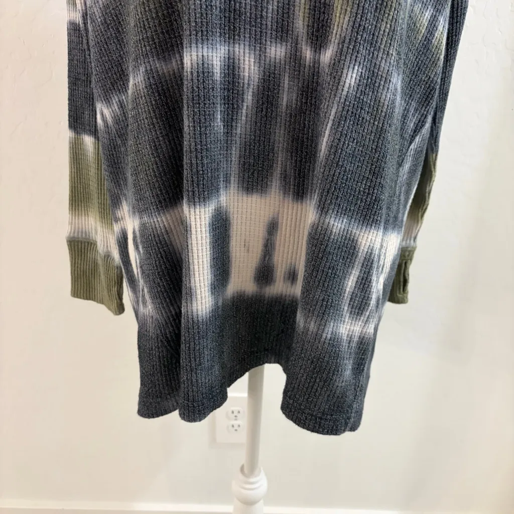 Free People We The Free Tie Dye Crew Neck Oversized Thermal Tunic Size XS - Image 4