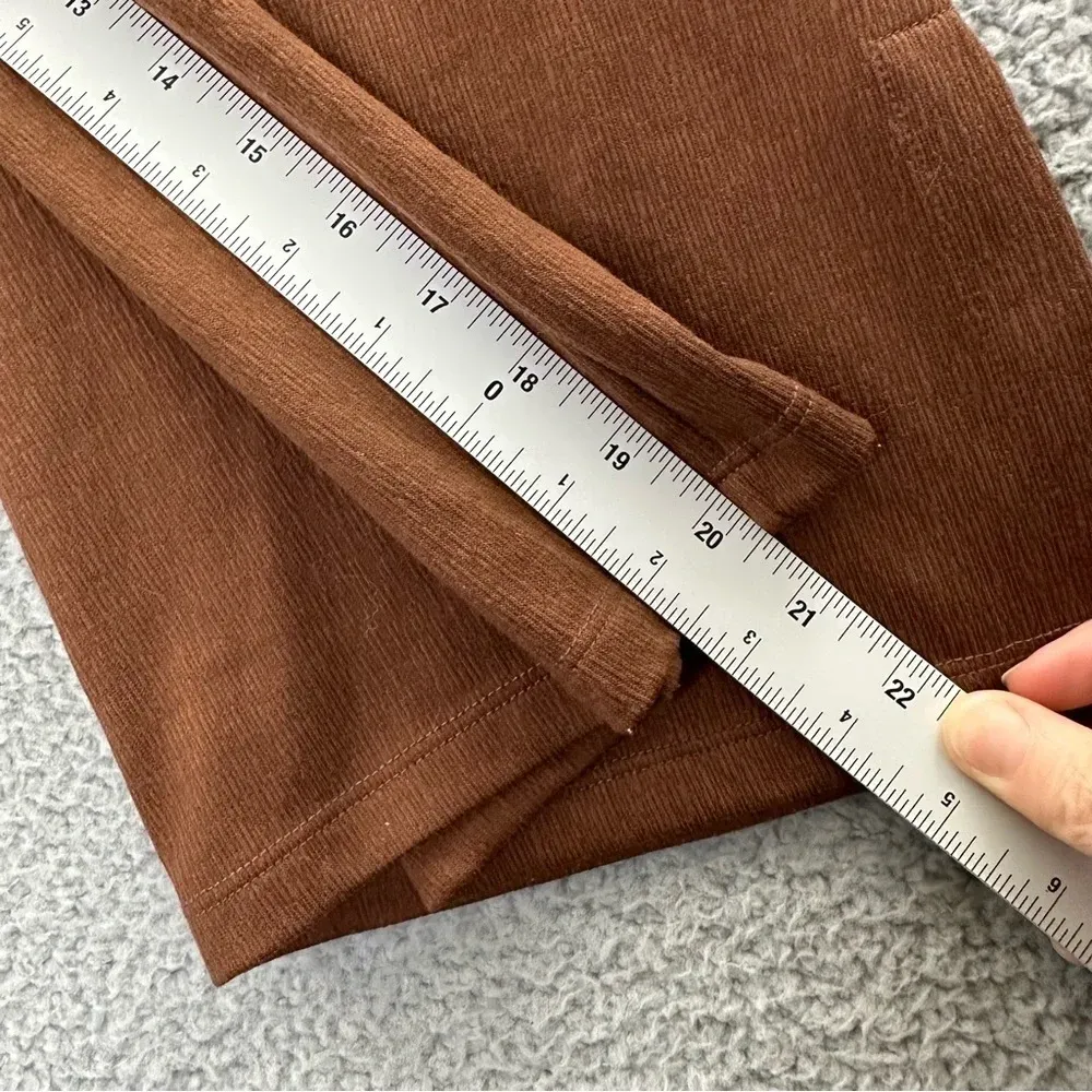 Matilda Jane Alice Textured Wide Leg‎ Pull On Pants Brown Women's Small x 20.5 - Image 14