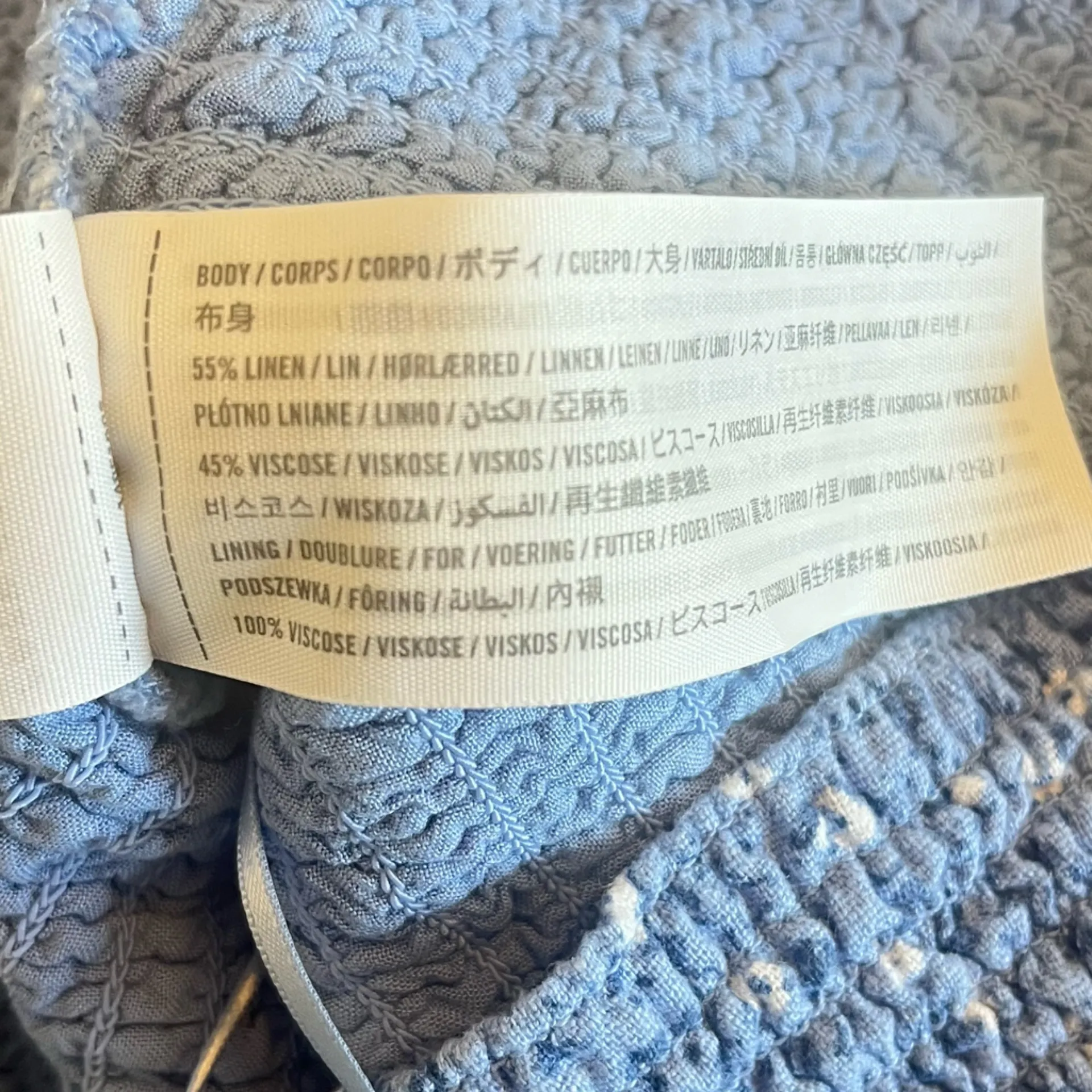 Abercrombie and Fitch Smocked Floral Linen Puff Sleeve Crop Top Size Small - Image 7