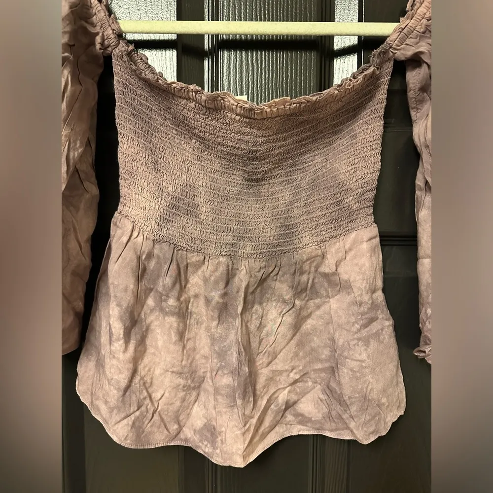 American Eagle Tie Dye XS Off Shoulder Top - Image 7