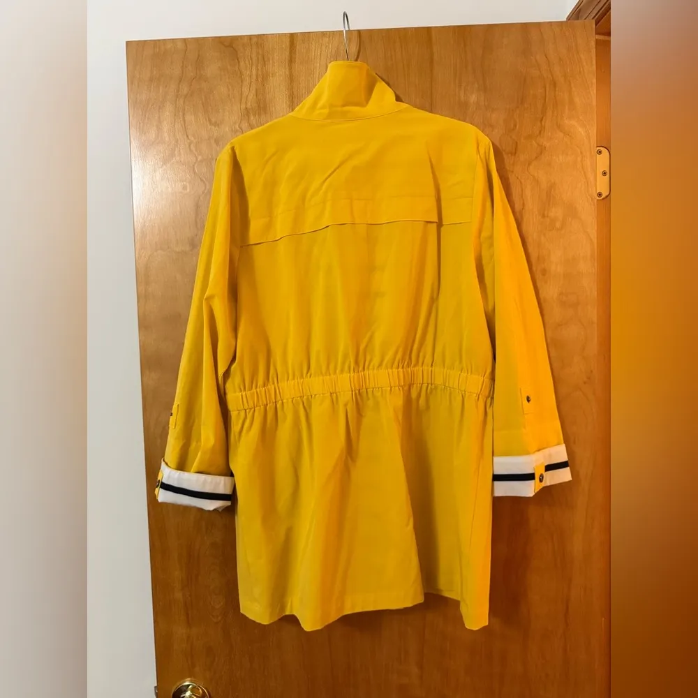 Zenergy Chico's Neema Stripe Lining Jacket Lightweight Sunbeam NWT Size 2 - Image 11