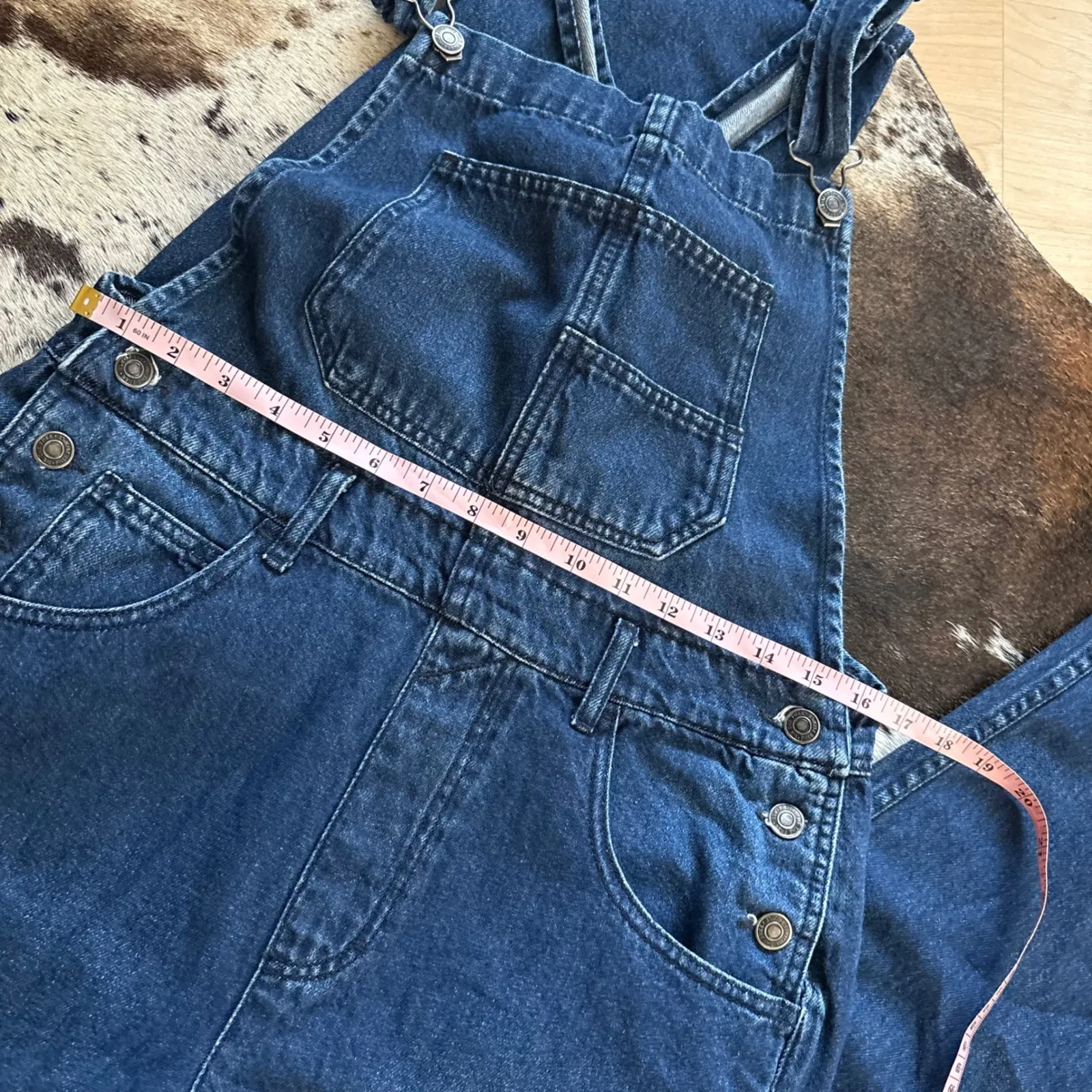 FREE PEOPLE Women's Ziggy Denim Overalls in Inky Indigo Size Small - Image 4