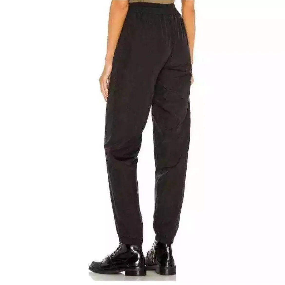 LNA Black High Rise Nylon Tracksuit Jogger Pant size XS - Image 2