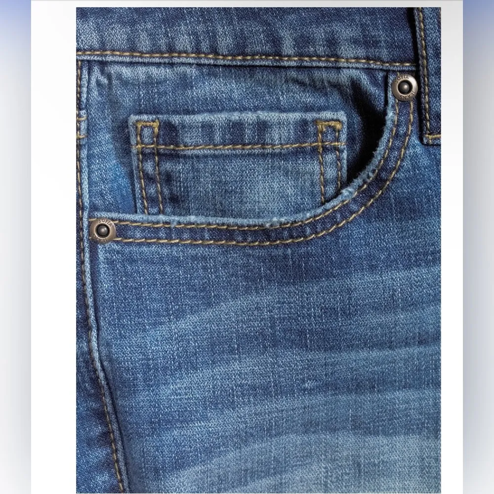 SOFIA VERGARA Womens Distressed Cropped Bagi Boyfriend Jeans Size 0 New - Image 5