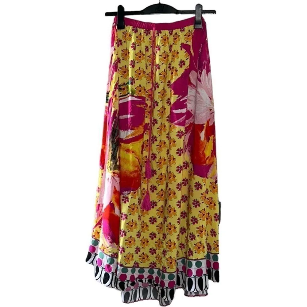 Magic Floral Print Maxi Skirt(Size Small) - Image 2