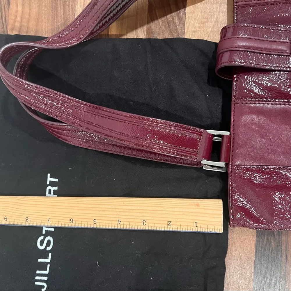 Jill Stuart Vintage  Burgundy Tote Bag - Image 6