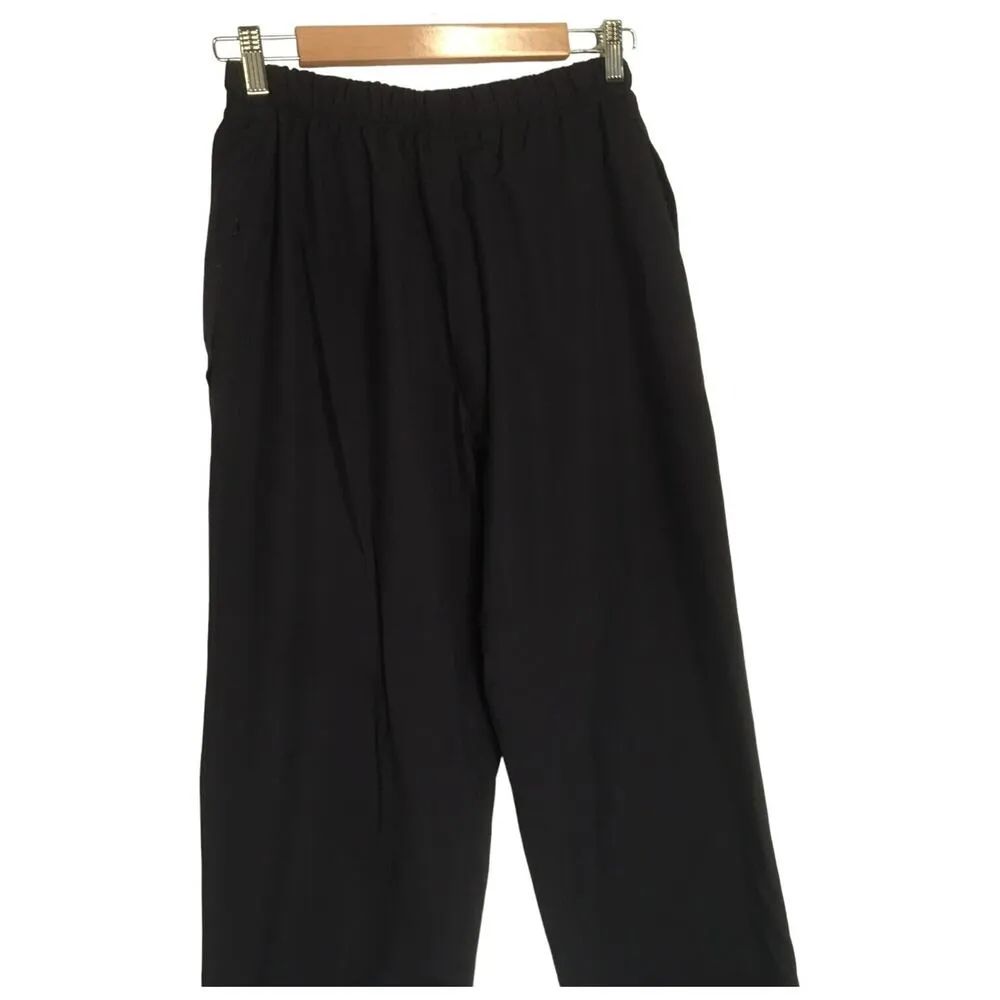 REI Elements Pants Womens M Thaw Nylon Straight Leg Lined Outdoor Skiing Black - Image 4