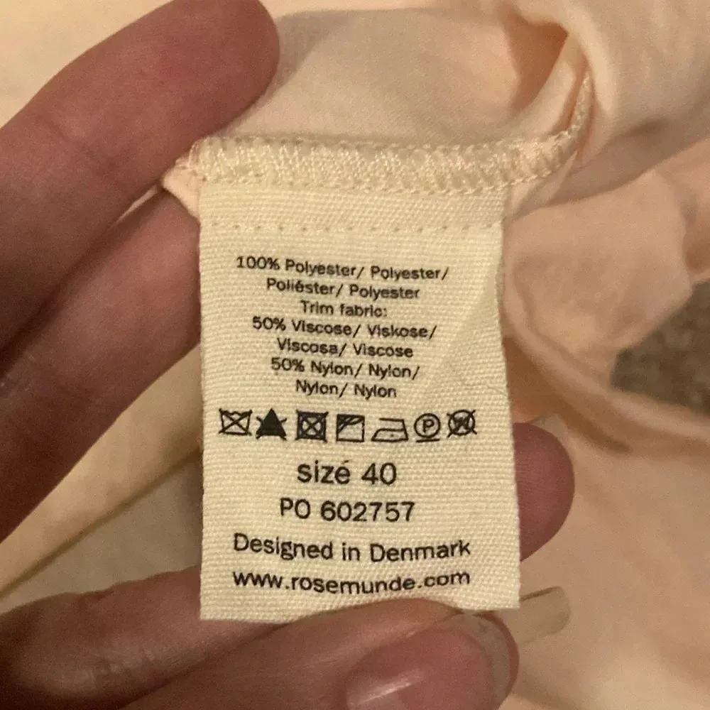 NWT Rosemunde Delicate Satin Slip Dress Pale Pink Size 40 (US Size 8) - Image 6