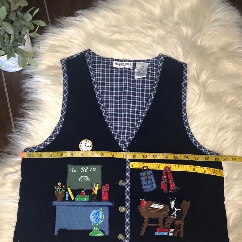Victoria Jones School Days Vintage 90s Vest Medium - Image 4