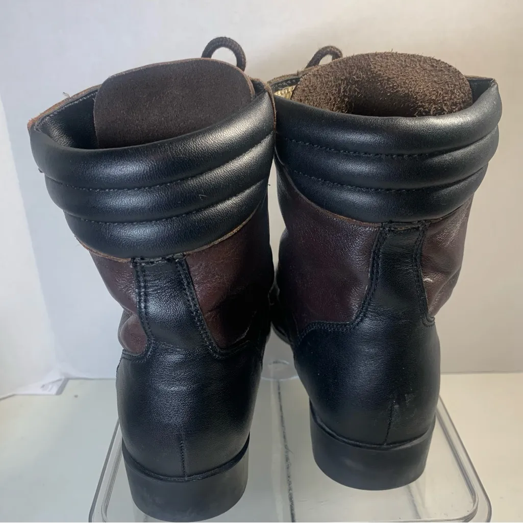 Arena Dan Post Black & Brown Lace Up Women’s 7.5 Leather Boots. 2373 Size undefined - Image 3