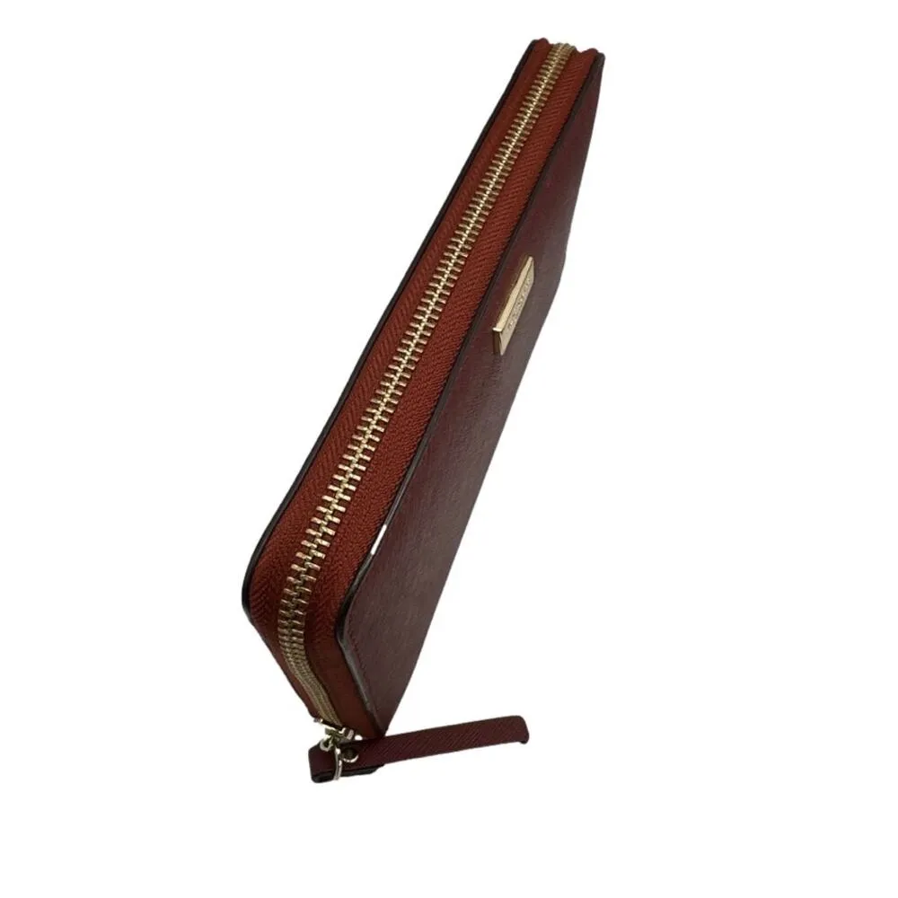 KATE SPADE New York Maroon Zip Around Wallet - Image 4