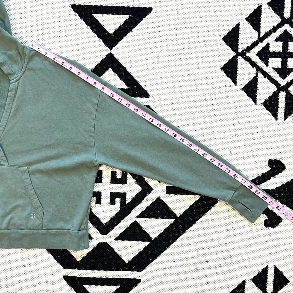 After Class Relaxed Hoodie in Heath Green Size 12 - Image 6