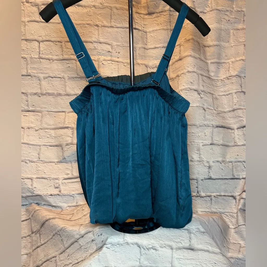 Teal Women's Tank Top Blue Size XL - Image 2