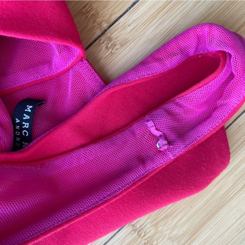 Size 4 Red Dress Exposed Side Zip Sleeveless Square Neck - Image 9