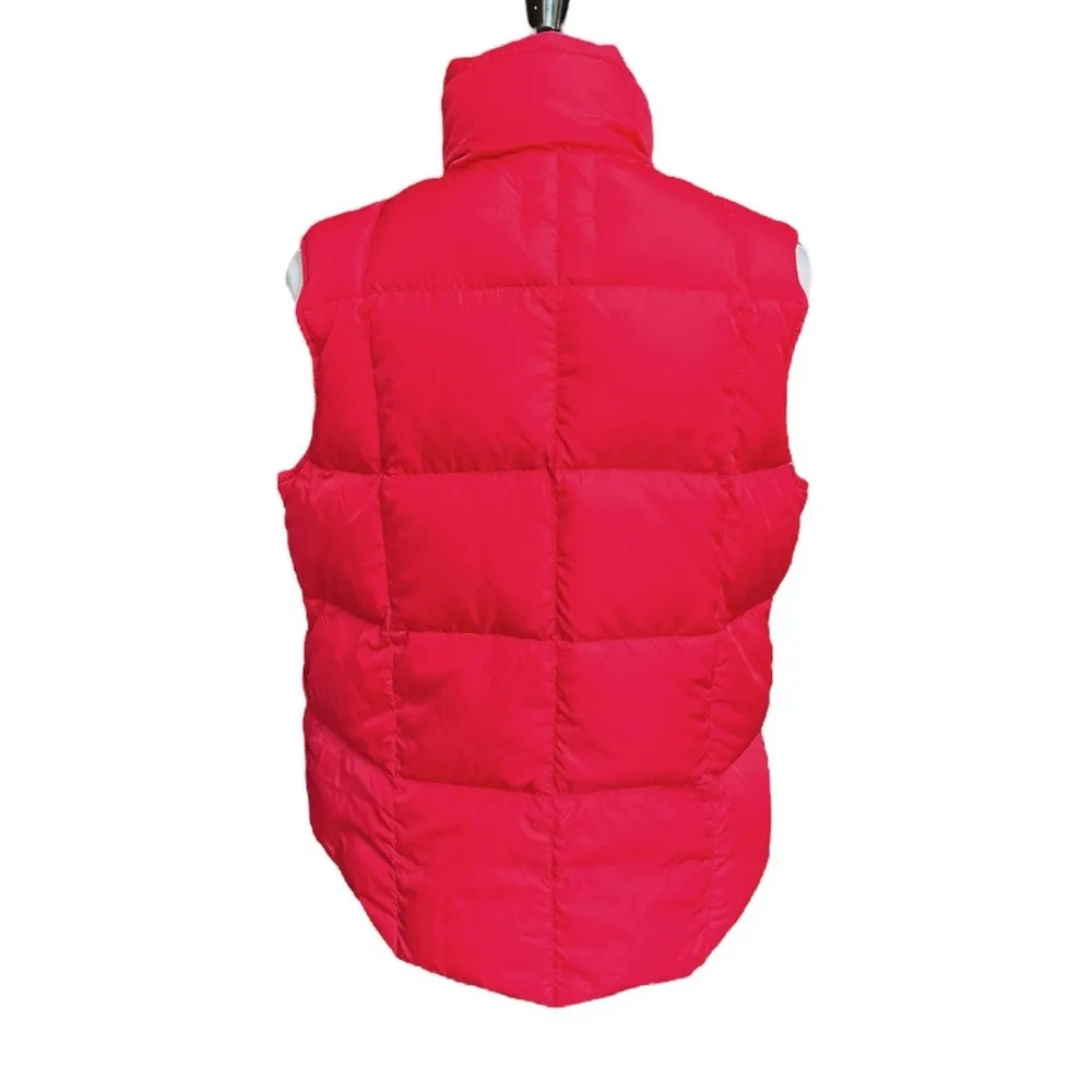 Lands’ End Down Puffer Vest Red Size Medium - Image 2
