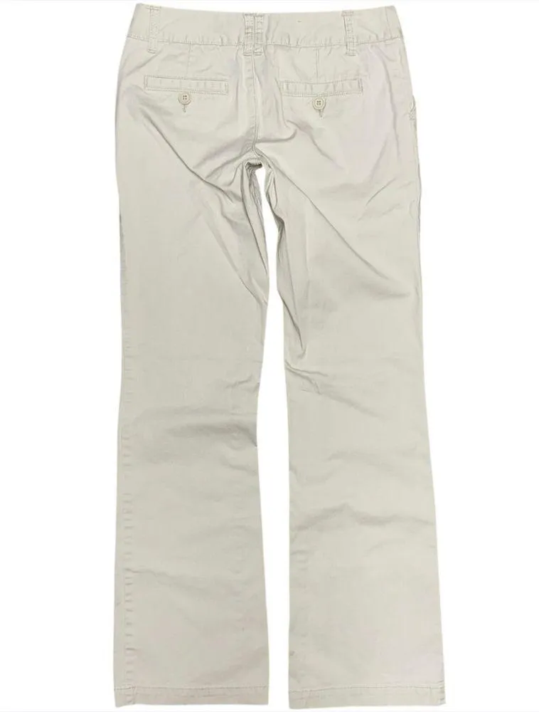 Y2K Mossimo Supply Co Boot Cut Light Khaki Pants Juniors 5 Low Rise VTG 29x31.5 Tan Size undefined - Image 4