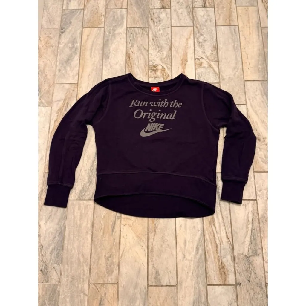 Nike women's medium purple/gray thick sweatshirt MSRP $75 - Image 5