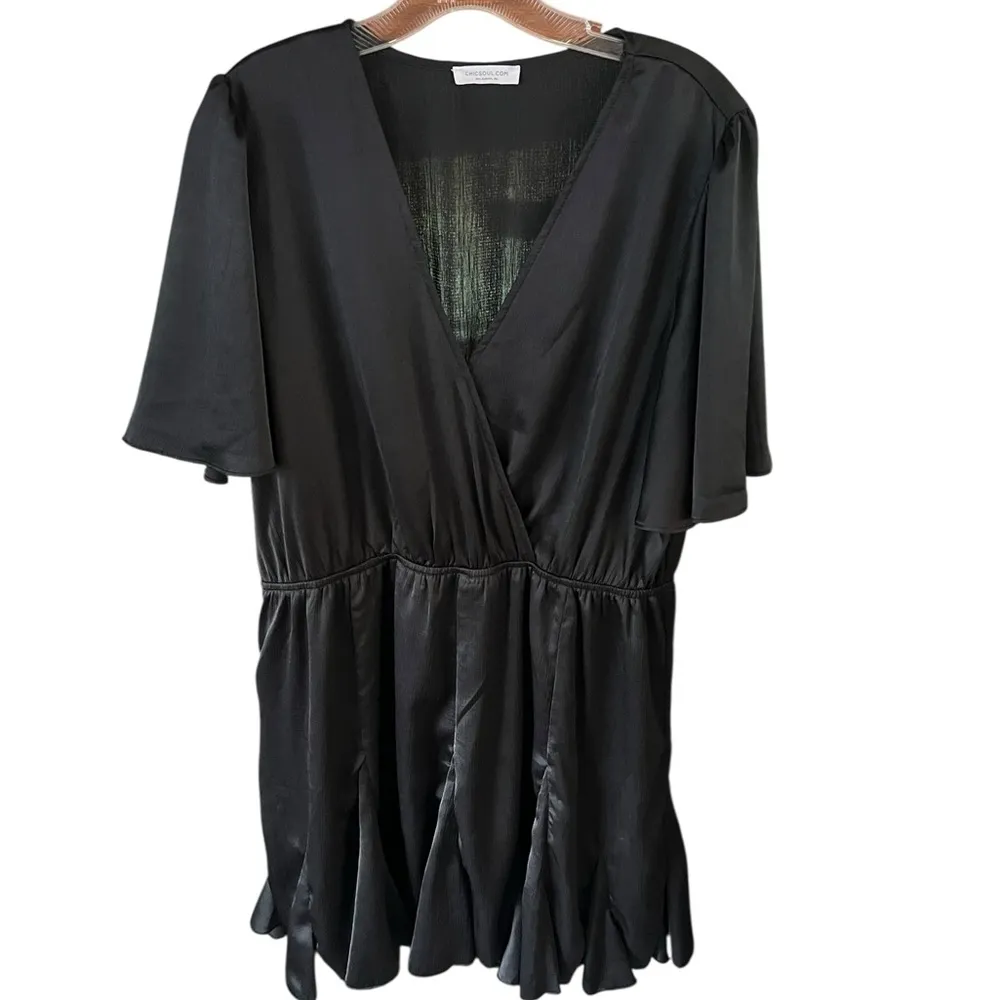 Black Elegant Midi Dress - Image 5