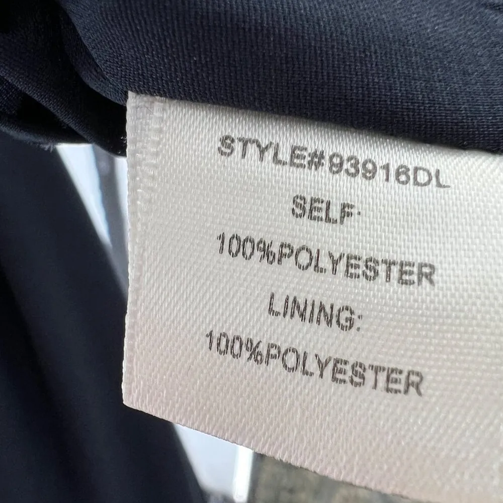 Skies Are Blue Floral Keyhole Sleeveless Dress Size Large Black Multicolor - Image 10