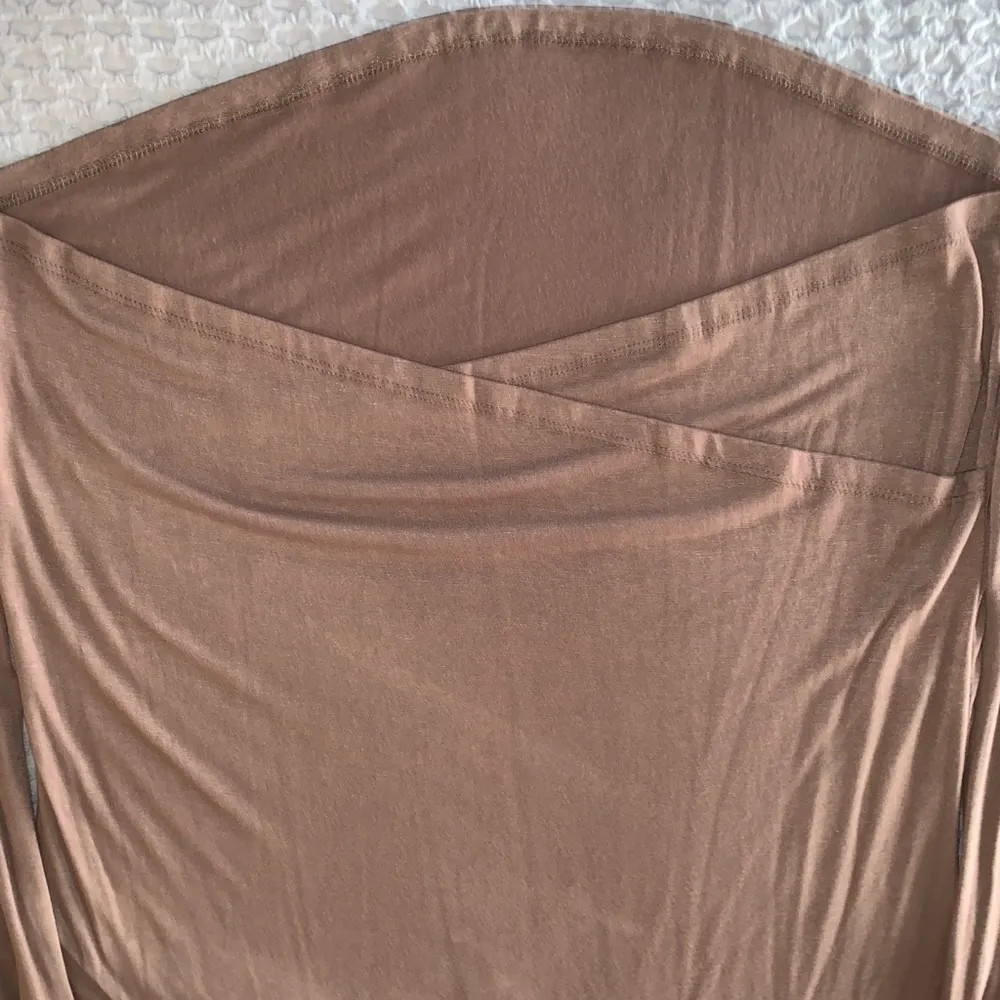 Eight Eight Eight Tan Cross Bottom Long Sleeve Top - Image 3