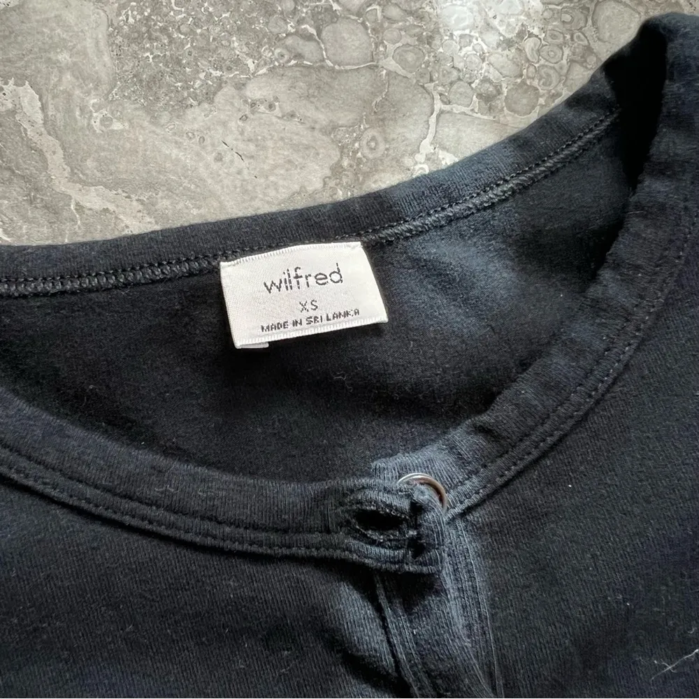 Wilfred  Billow Top Puff Shoulder Henley Blouse Size XS New with Tag - Image 5