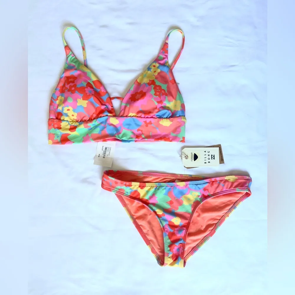 Billabong NWT  Coast Is Clear Bikini Set - Multi - L/S - Image 4
