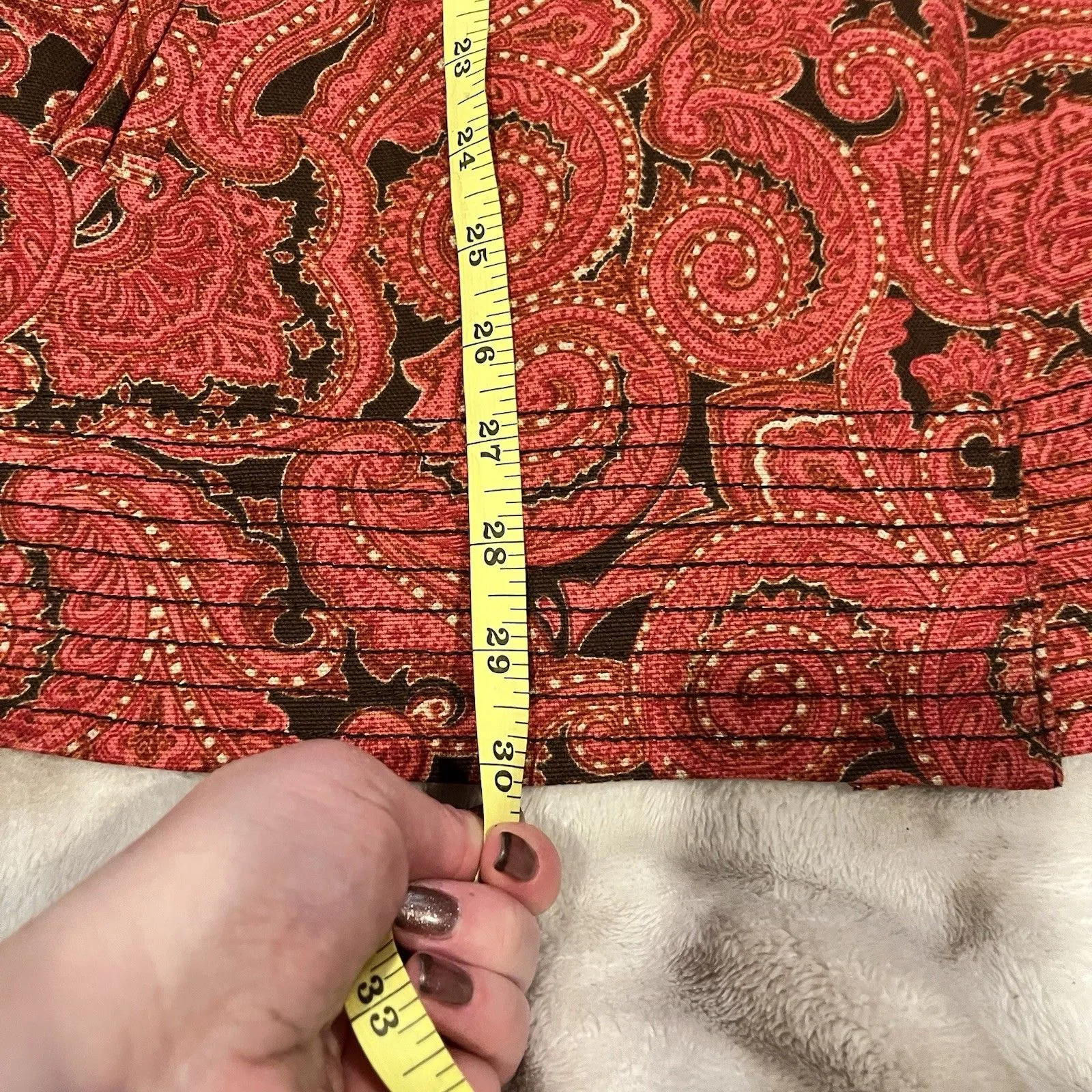 Talbots NWT  Paisley Fall Swing Jacket Coat Small Casual Office Lined Classic - Image 2