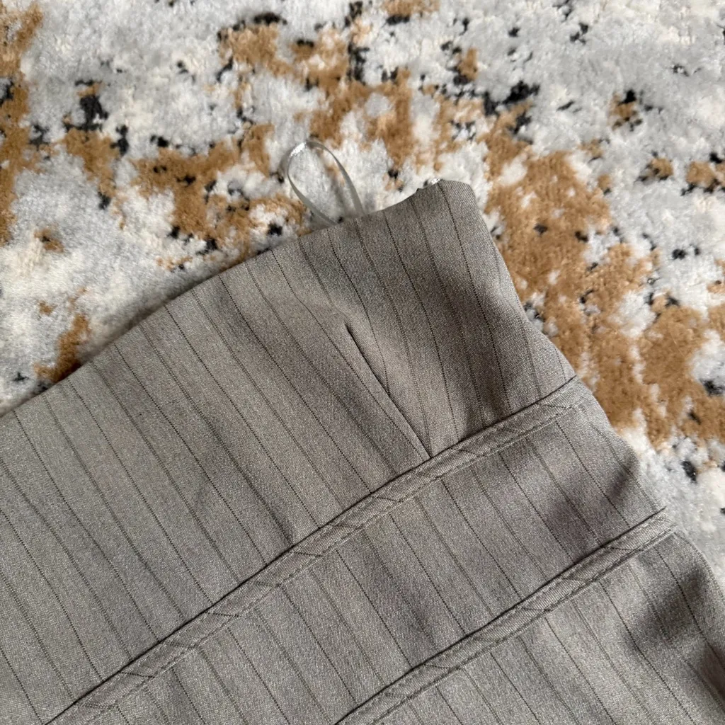 NWT Zara Strapless Pinstripe Dress - Image 11