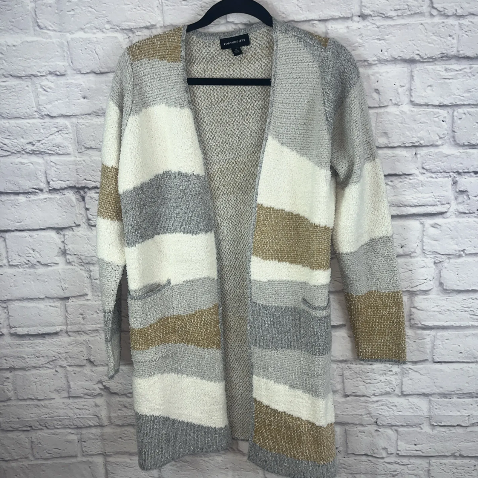 Fortune & Ivy Stitchfix Women's NWOT Cozy Casual Open Front Cardigan Size Small - Image 7