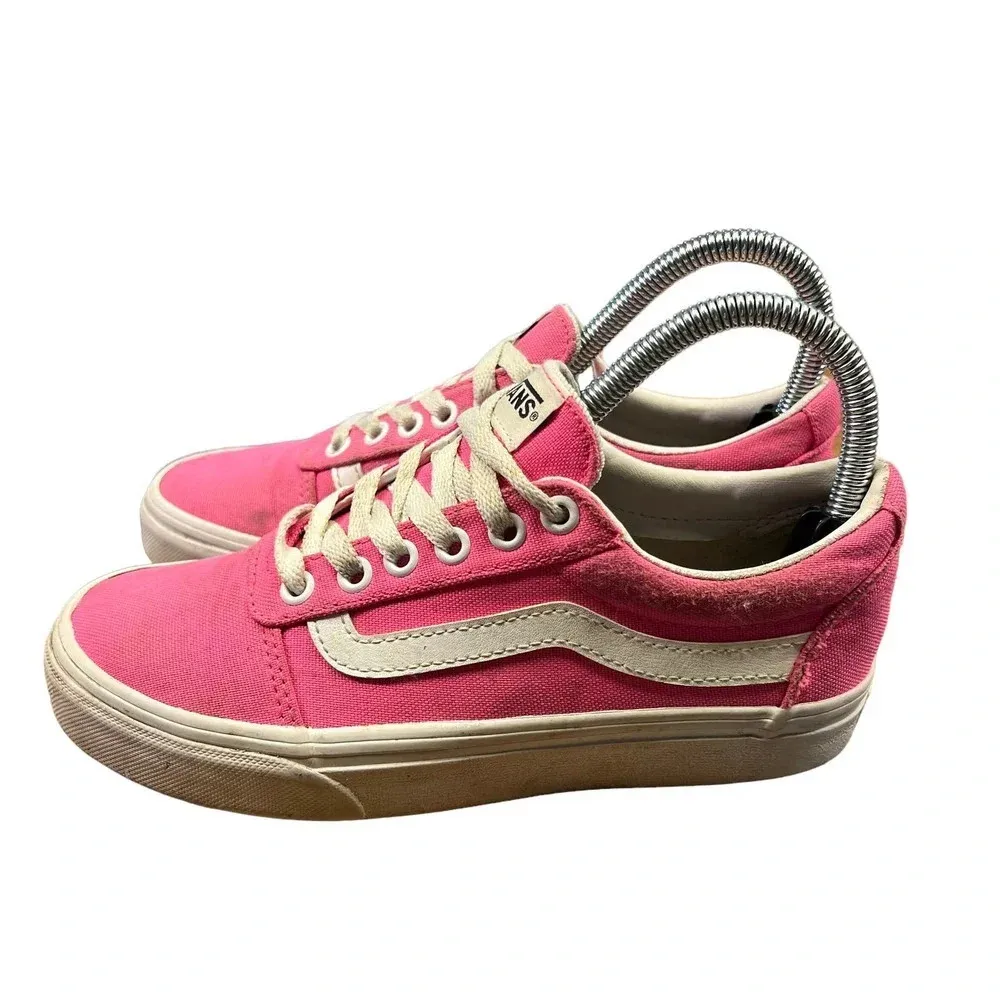 Vans Ward Low‎ Top Honeysuckle Pink Canvas Skate Shoes Sneakers Women's Size 5 - Image 4