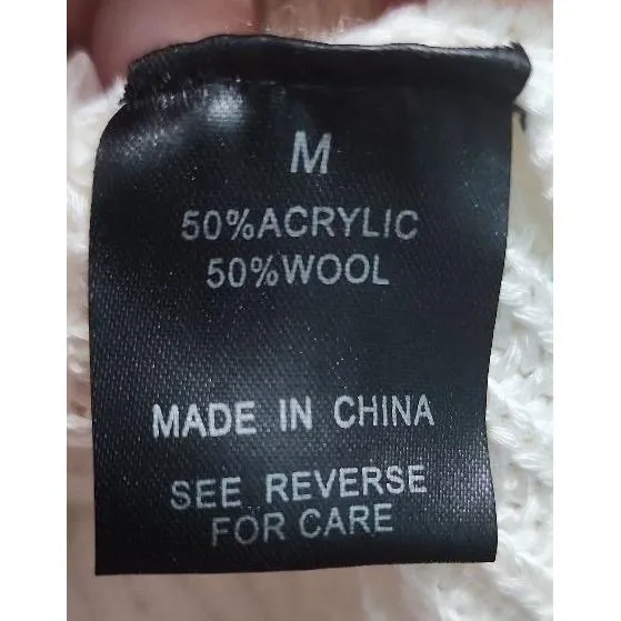 Wishlist‎ Knit Top Womens Size M White Mock Neck Perforated Lightweight Summer - Image 5