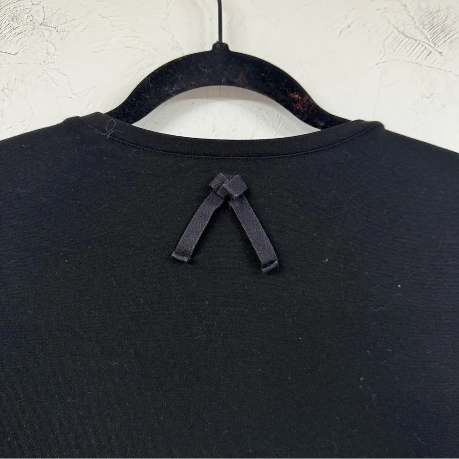 Kate Spade Broome Street Black Bell Sleeve Ponte Mini Dress Womens S Whimsigoth - Image 10