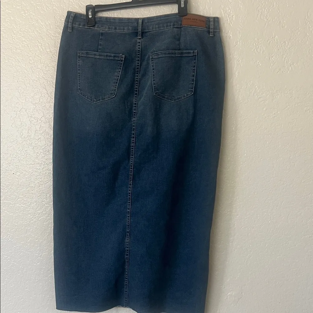 Marc New York 
Women's Blue long Denim Skirt Size 16 (NWT) - Image 6