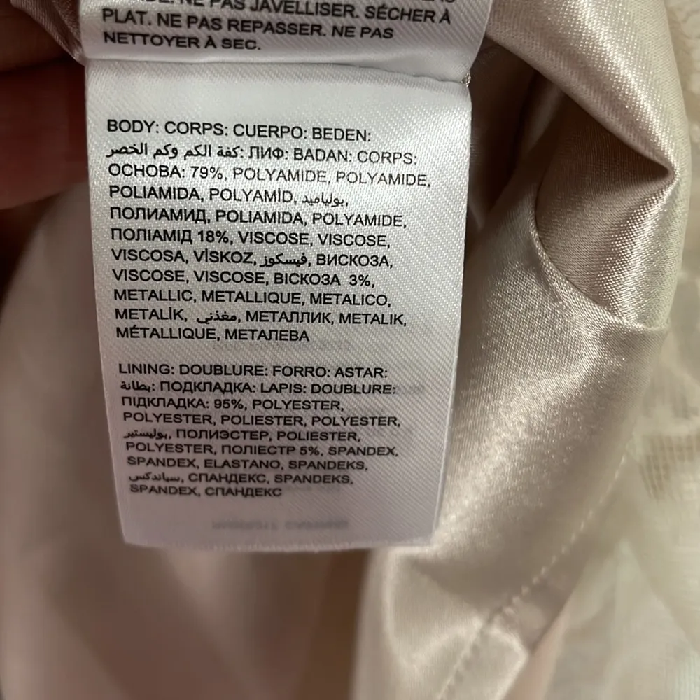 Bebe Nude Lace Bejeweled Dress - Image 9