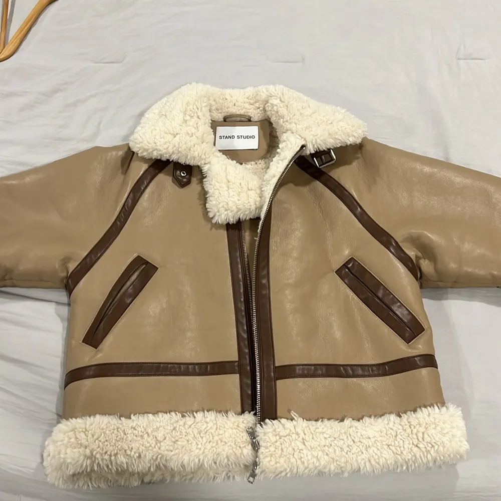 Stand Studio Rind Jacket Size 4 Tan - Image 5