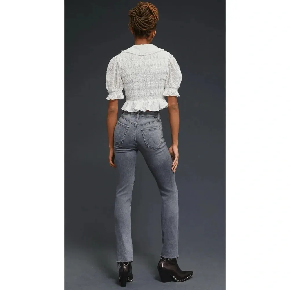 New Mother The Pixie Dazzler Ankle Fray Jeans in Digging Up Dirt Size 25 Gray - Image 6