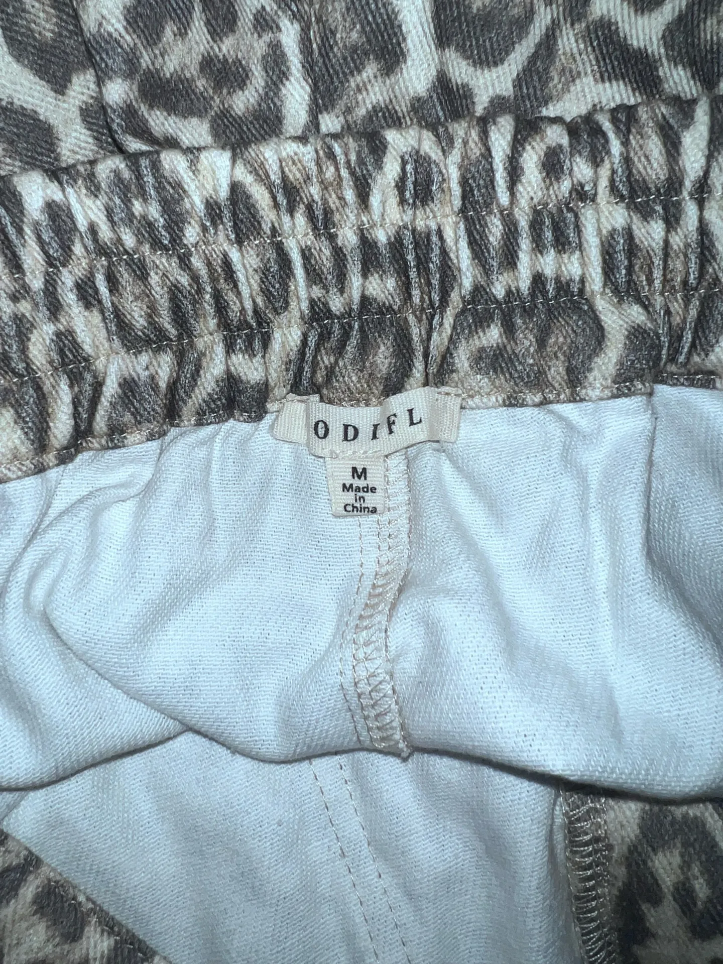 Leopard barrel jeans Gray Size M - Image 4