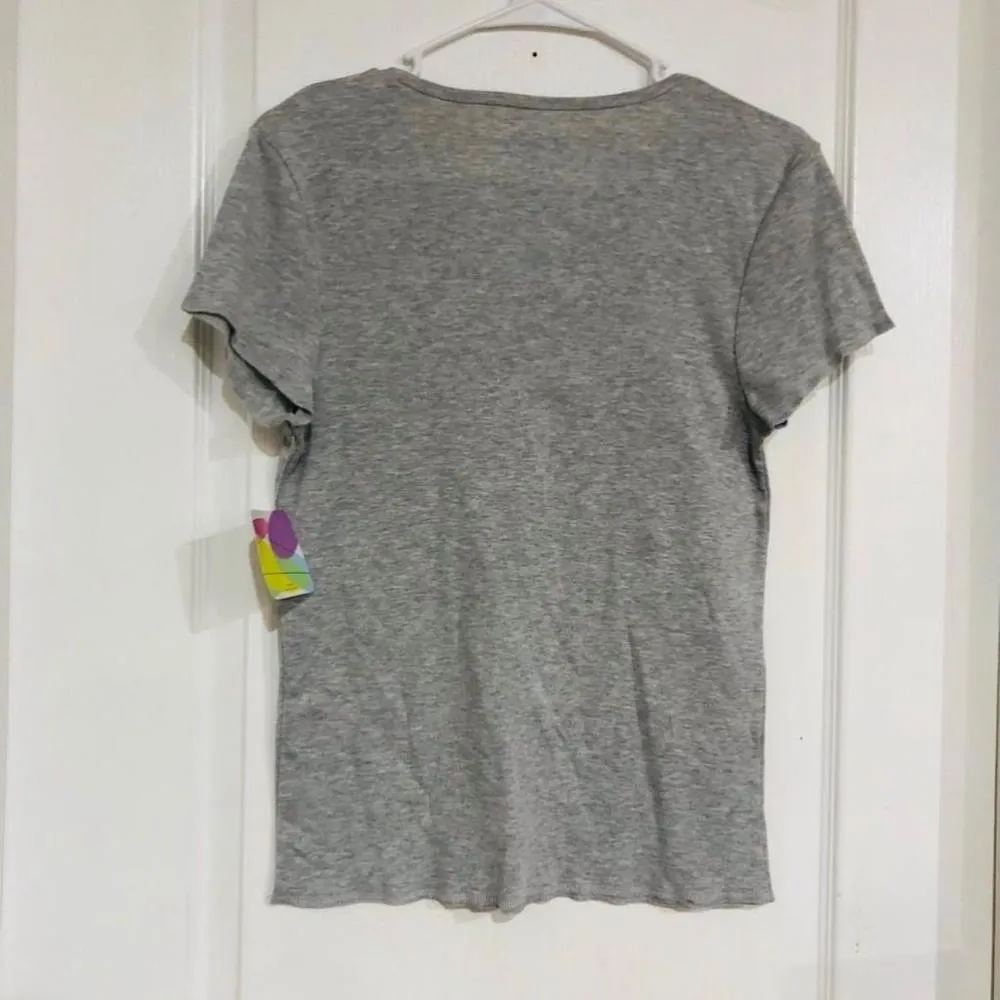 Brand New Women's Disney Grey Mickey Mouse Short Sleeve Graphic T-Shirt - Size M - Image 7