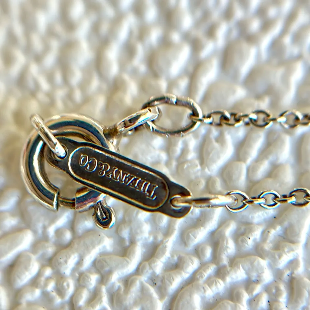 Authentic Tiffany & Co. Butterfly Necklace 16" Silver 925 & K18 Gold/A Rank - Image 3