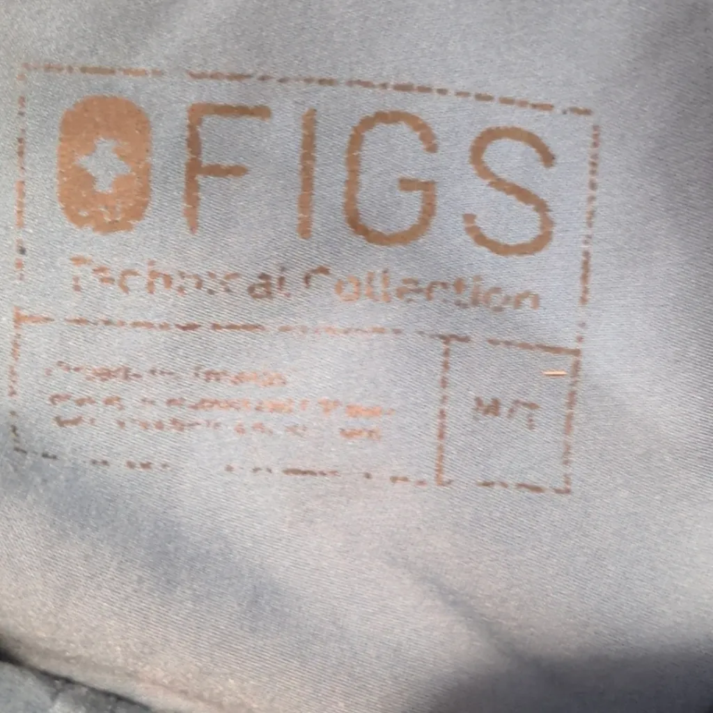 Figs Blue Scrub Pants Size Medium Tall - Image 6