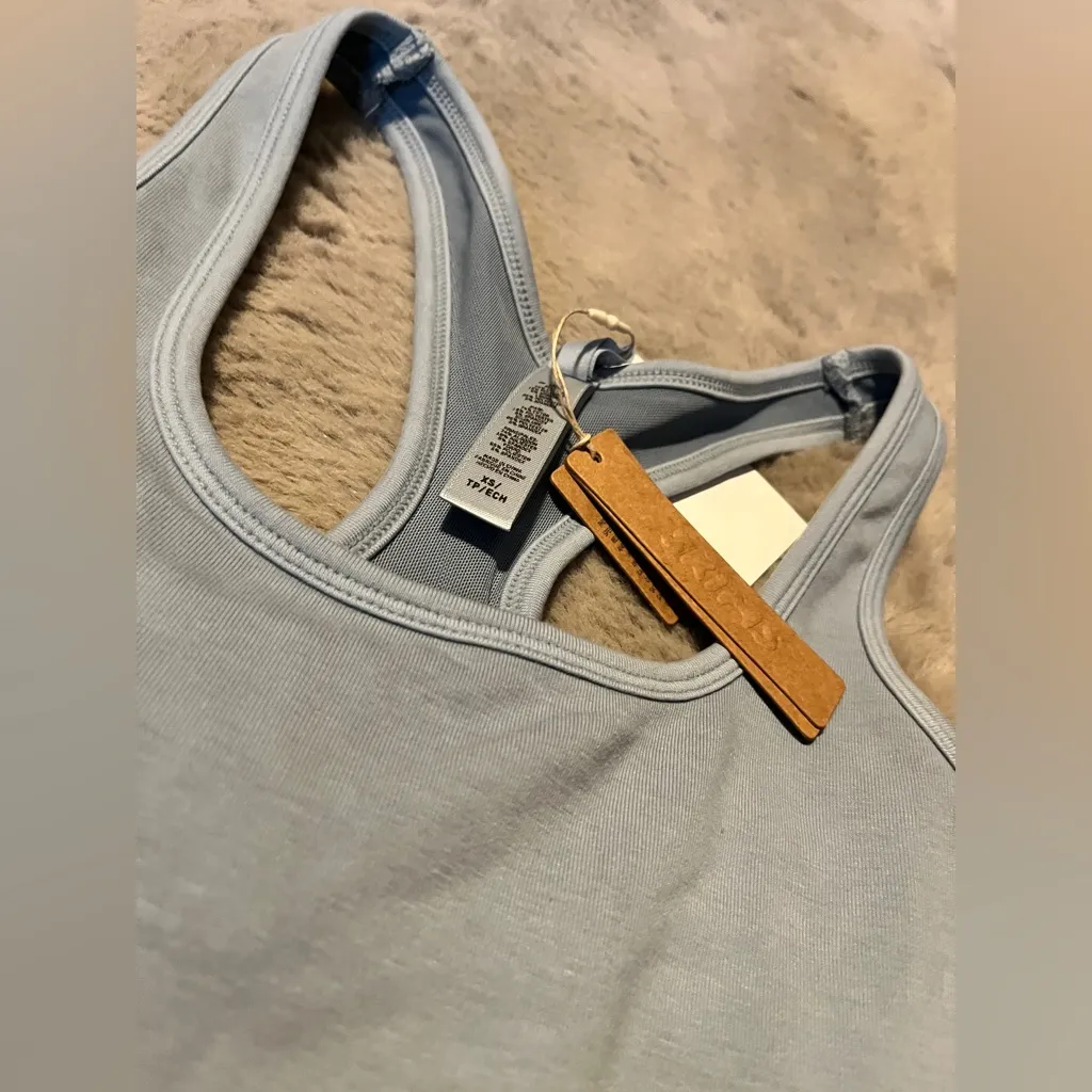 NWT SKIMS Outdoor Mid Thigh Bodysuit in Denim/Pacific Blue - Image 5