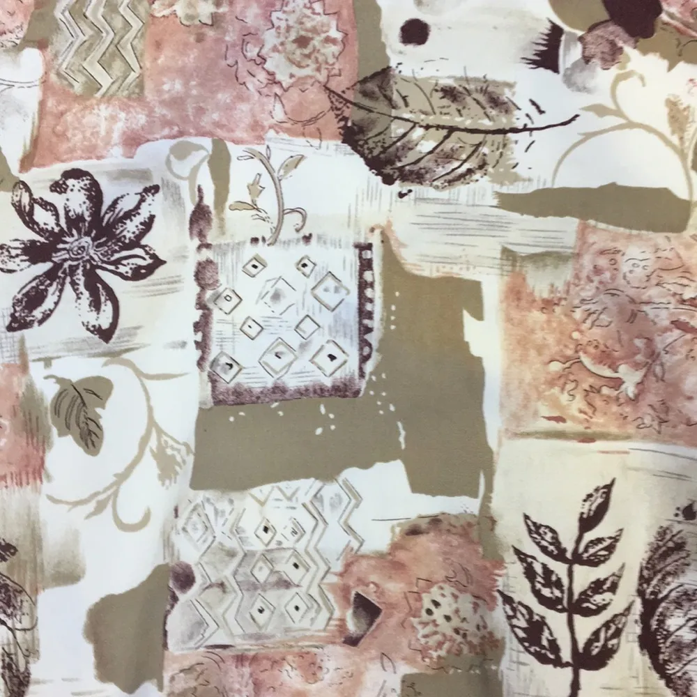 VINTAGE MICROFIBER FLORAL FUNKY PRINT SPORTS JACKET Pink Size XL - Image 5