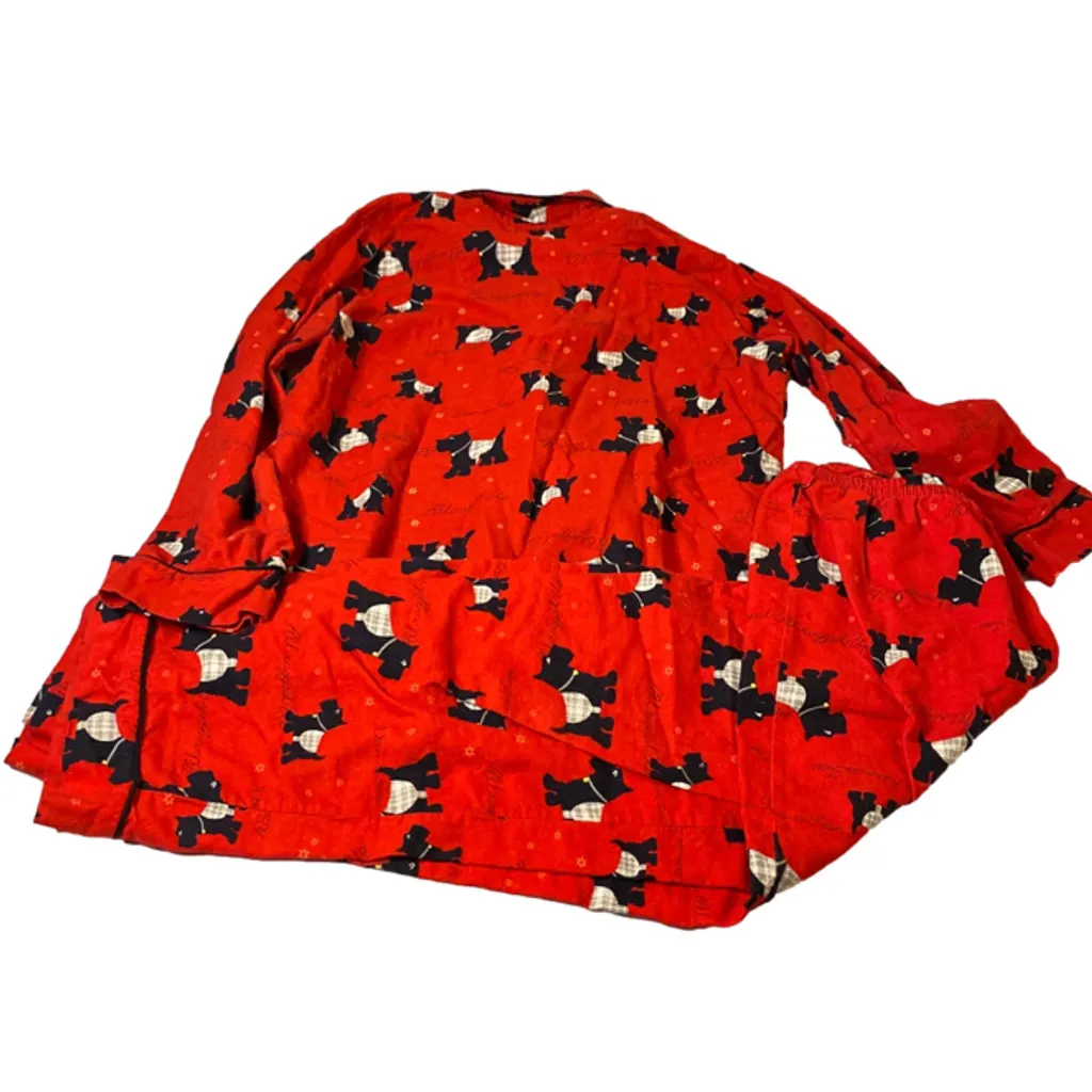 Classic Elements Red Black Women's Pajamas M (10-12) - Image 7