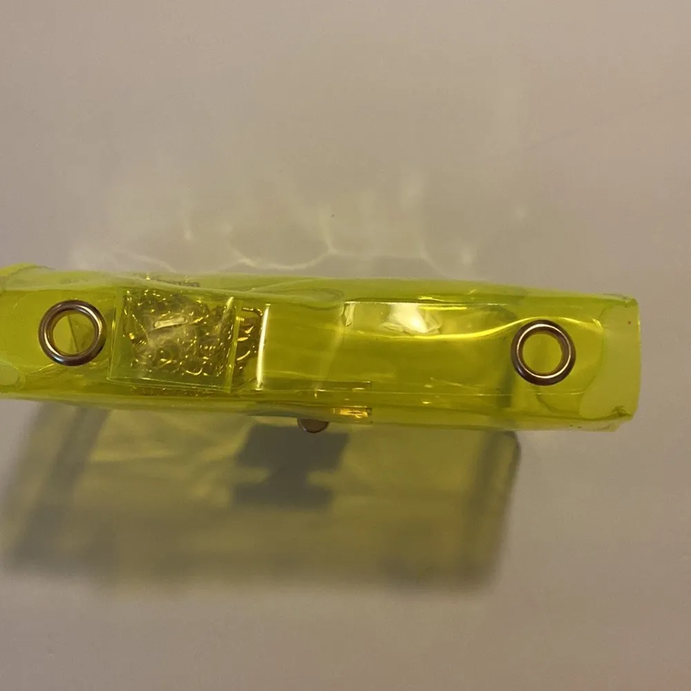 Neon green clear satchel bag - Image 4