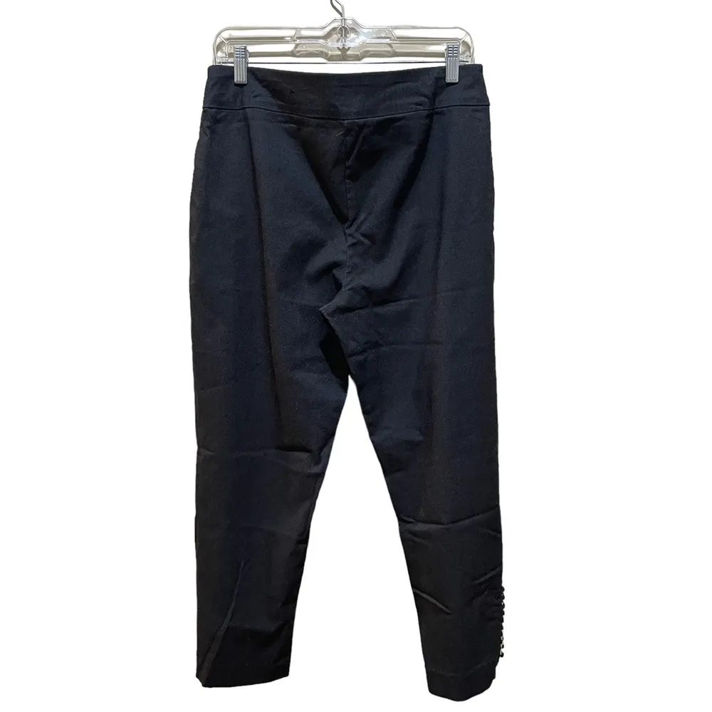 JM collection Ponte Legging pants with chain link Size Petite Large - Image 3