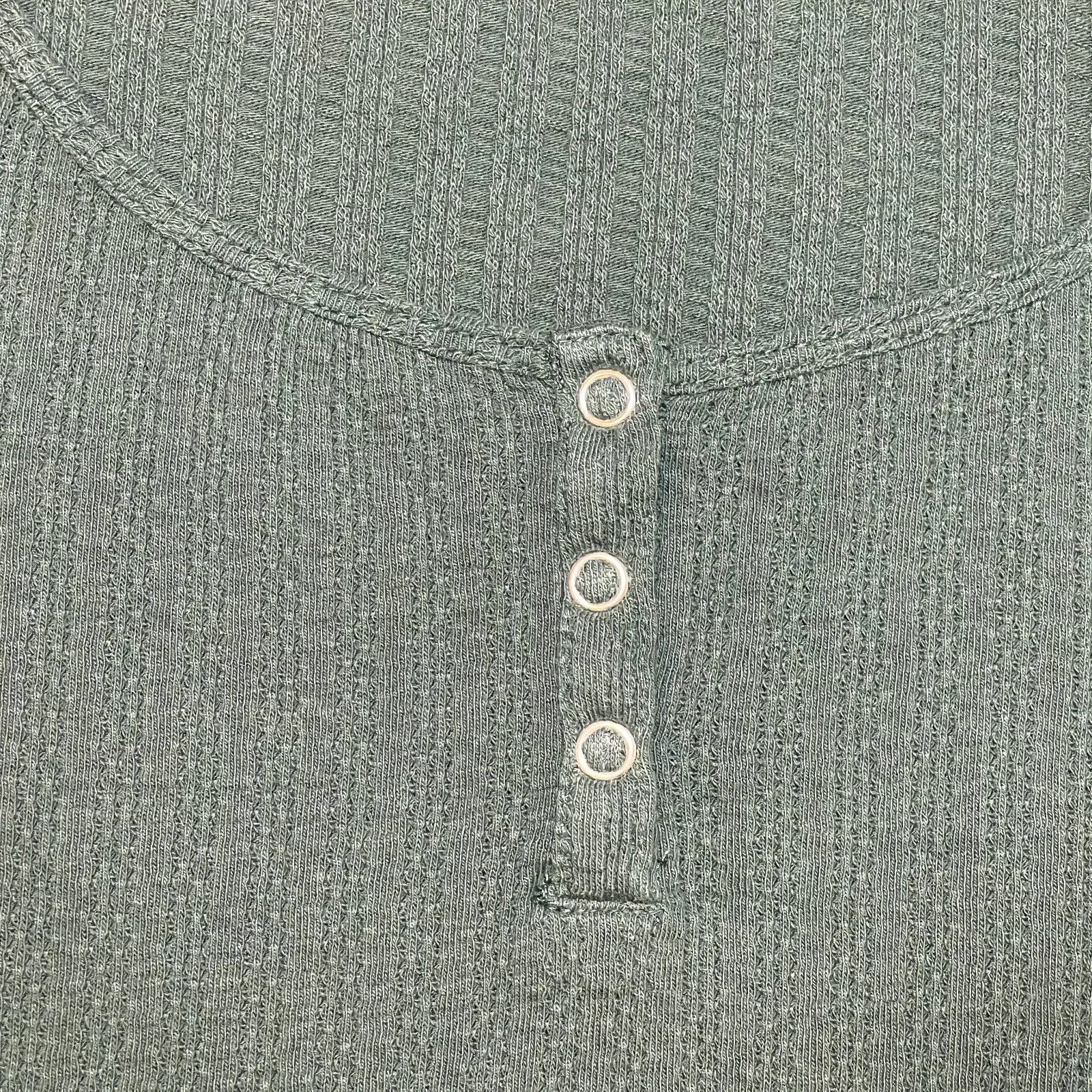 BP | Green Henley Crop Top | Small - Image 6