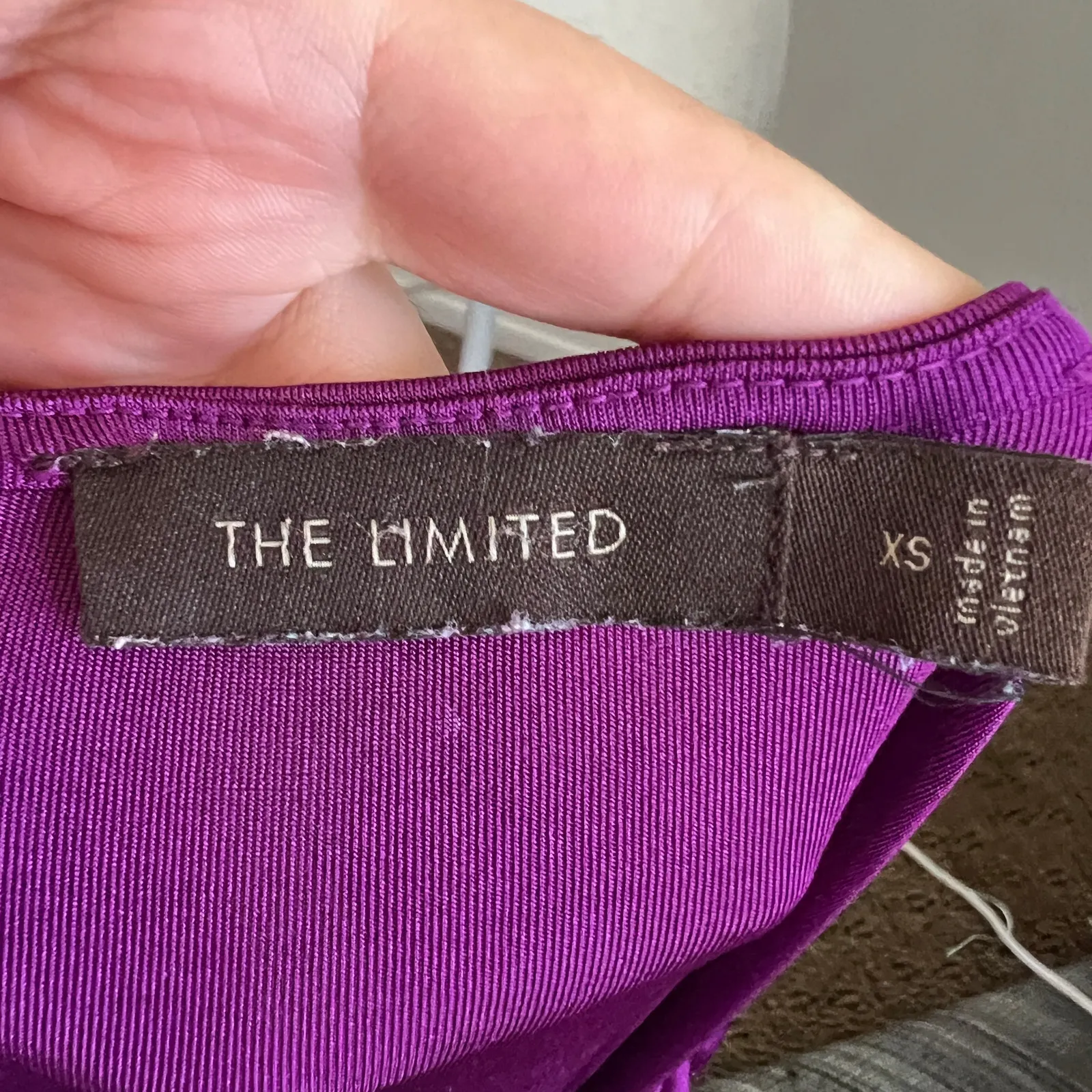 The Limited Purple Cowl Neck Top Vintage 90s 2000s‎ Soft Minimalist Chic Blouse - Image 3
