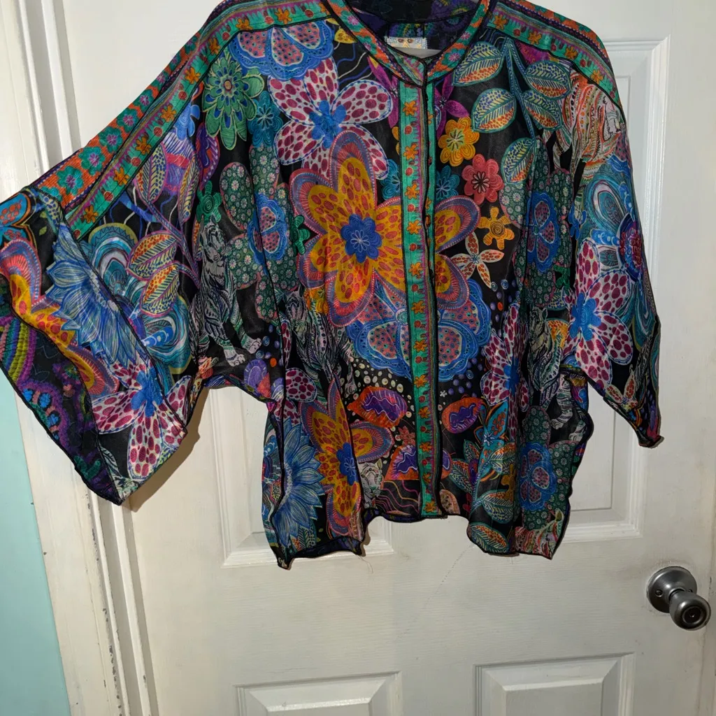 Johnny Was Flow Shrug NWT Oversized Small - Image 2