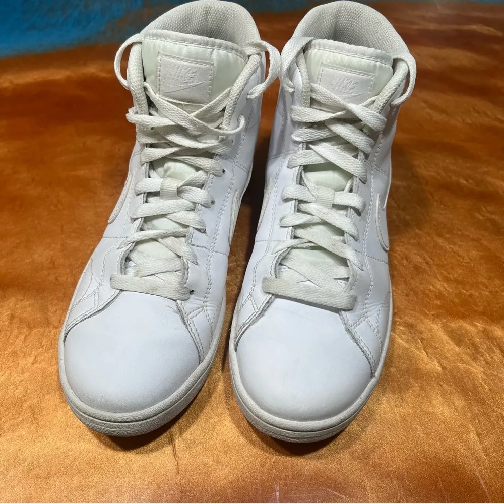 Nike Court Royale 2 Mid Triple White lace up sneakers size 8.5 - Image 8